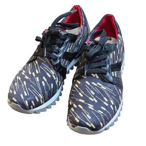 Liebeskind Berlin Black Arrow Leather Lace Up Women Sneakers EUR 37